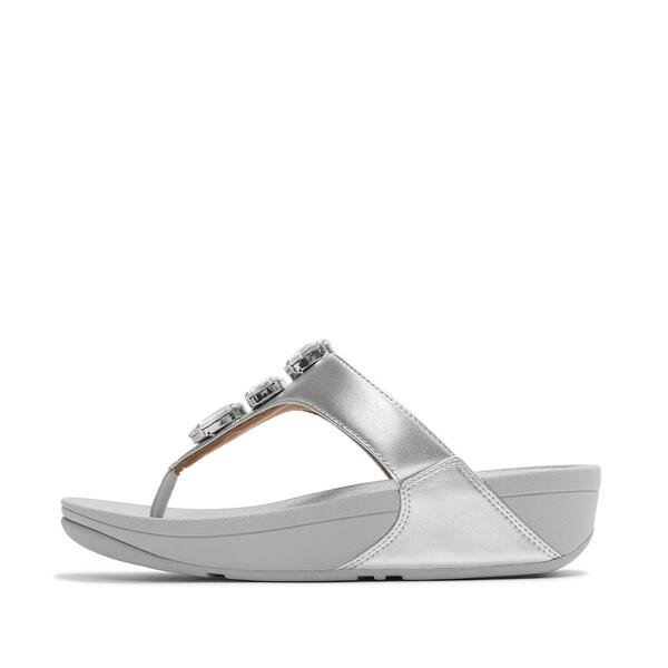  Lulu Ultra Jewel Metallic Toe Post Sandals 