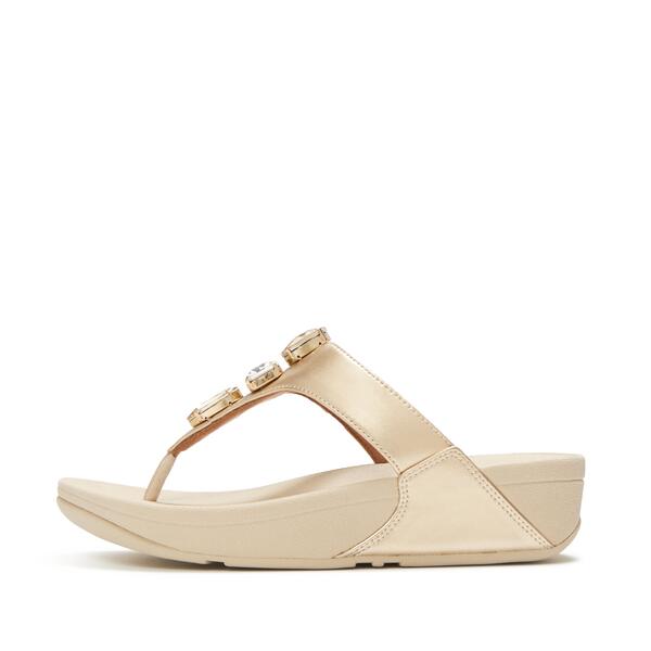  Lulu Ultra Jewel Metallic Toe Post Sandals 