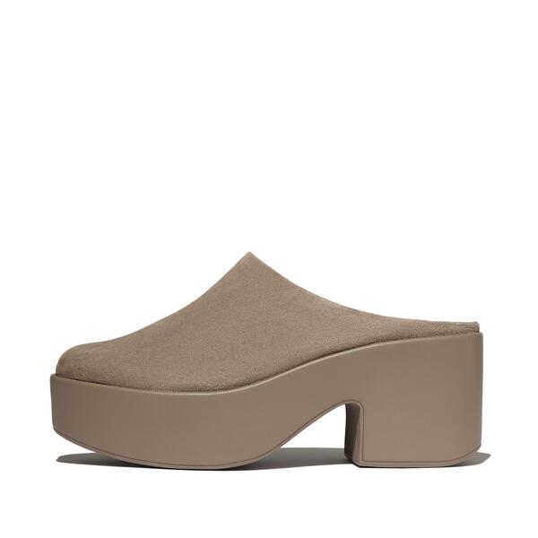  Platfforms Suede Heeled Mules 