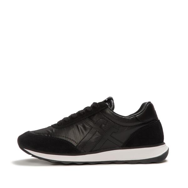  Retro Q Metallic Fabric/suede Trainers 