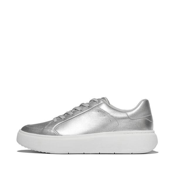  Rtg Metallic Leather Trainers 