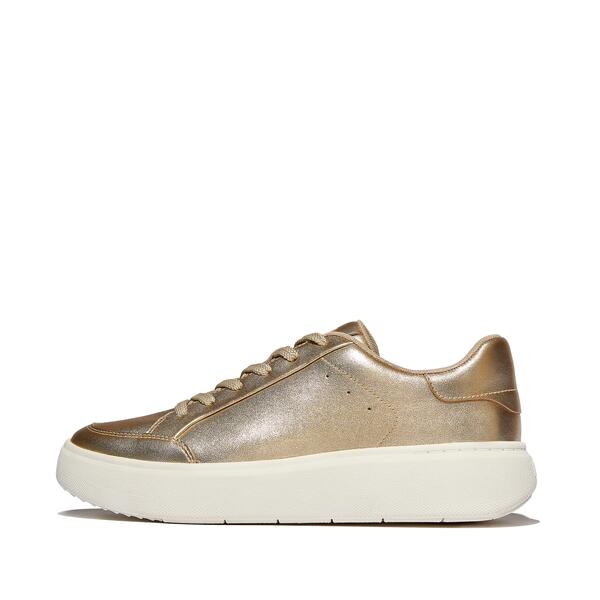  Rtg Metallic Leather Trainers 