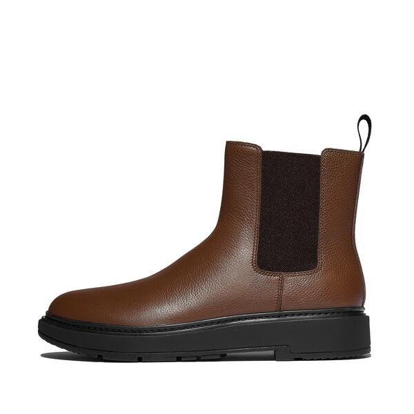  Skandi Mens Tumbled Leather Chelsea Boots 
