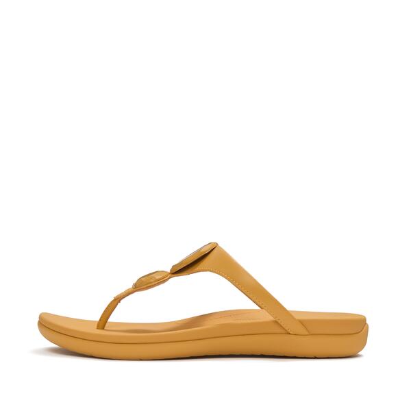 Solay Glossy Disc Toe Post Sandals 
