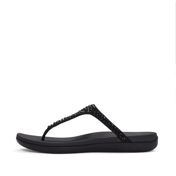  Solay Mixed Crystal Toe Post Sandals 