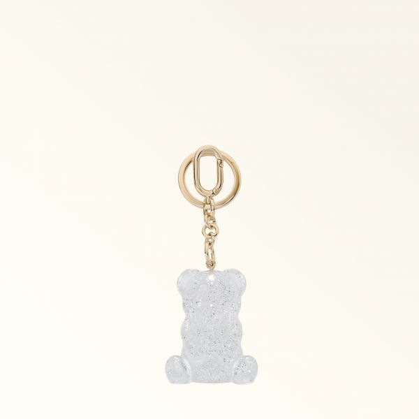  Furla Allegra Keyring Color Silver Silver Glitter Plexiglass Woman 