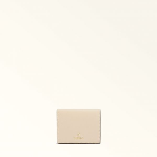  Furla Camelia Compact Wallet Ballerina I Pink Textured Leather Woman 