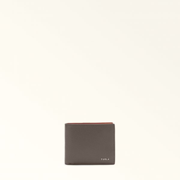  Furla Man Project Bi-fold Wallet Moka Brown Milos Textured Calf Leather + Lush Calf Leather Man 
