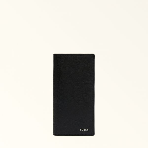  Furla Man Project Continental Wallet Nero Black Milos Textured Calf Leather Man 