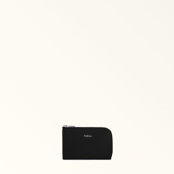 Furla Man Project Keycase Nero Black Milos Textured Calf Leather Man 