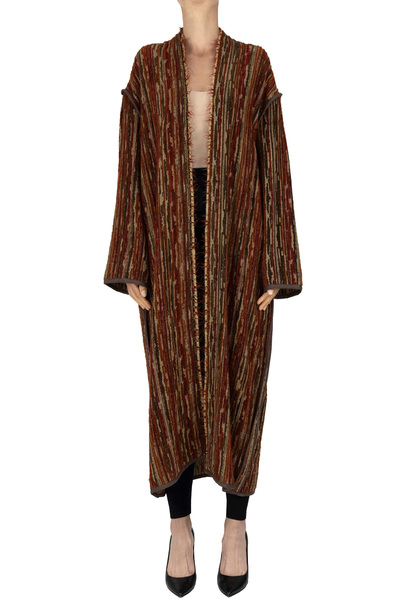  Alpha Studio Reversible Jacquard Coat 