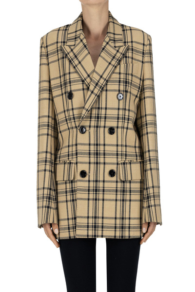  Ami Paris Checked Print Blazer 