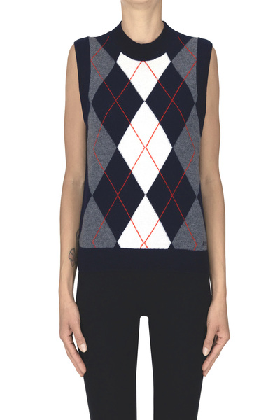  A.p.c. Pia Diamond Patterned Gilet 