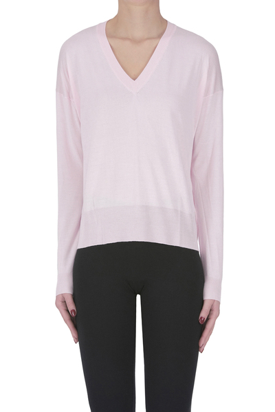  Aragona Silk And Cashmere Boxy Pullover 