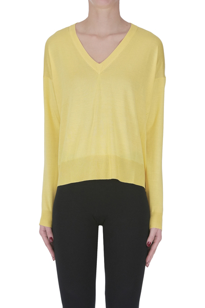  Aragona Silk And Cashmere Boxy Pullover 