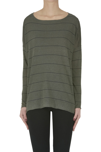  Aragona Striped Wide Pullover 