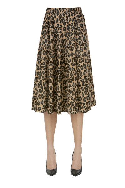  Aspesi Animal Print Full Skirt 