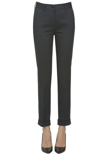  Aspesi Textured Cotton Trousers 