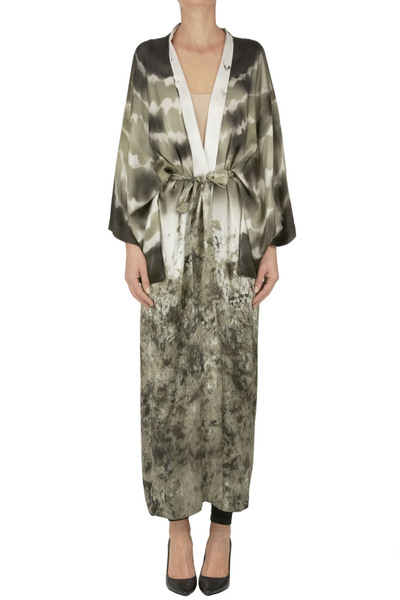  Avant Toi Printed Silk Kimono 