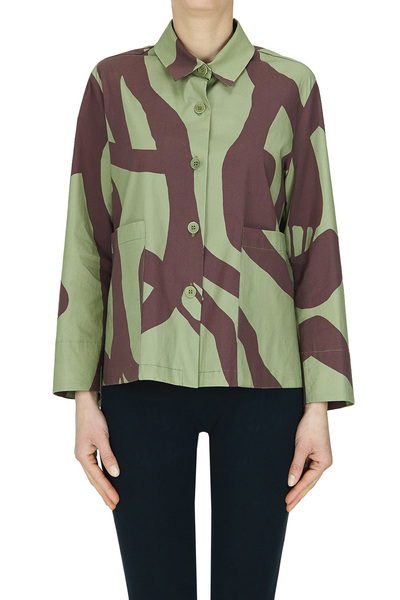  Blukey Printed Boxy Shirt 