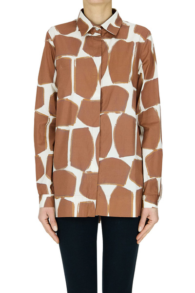  Blukey Printed Muslin Cotton Blouse 