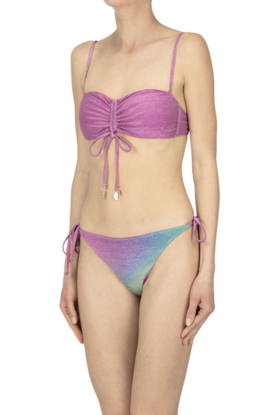  Cotazur Lamè Fabric Bandeau Bikini 