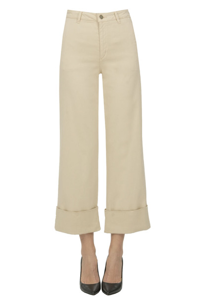  D.exterior Cuffed Leg Cropped Trousers 