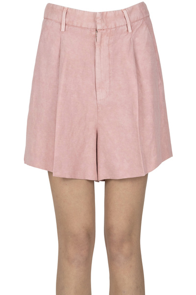  Dondup Cotton And Linen Shorts 