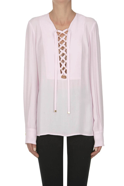  Elisabetta Franchi Front Laces Blouse 