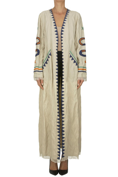  Faliero Sarti Zoe Embroidered Lined Coat 