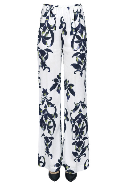  Forte_forte Printed Satin Trousers 