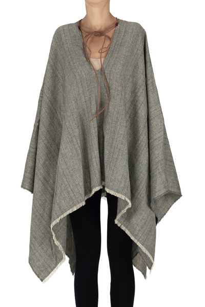  Fortela Wool-blend Poncho 