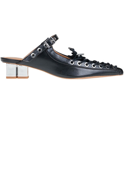  Ganni Lace-up Mules 