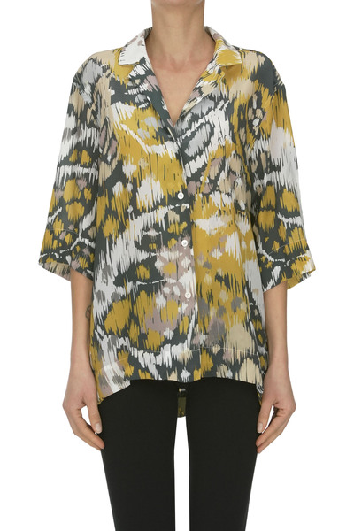 Guglielminotti Printed Viscose And Silk Shirt 