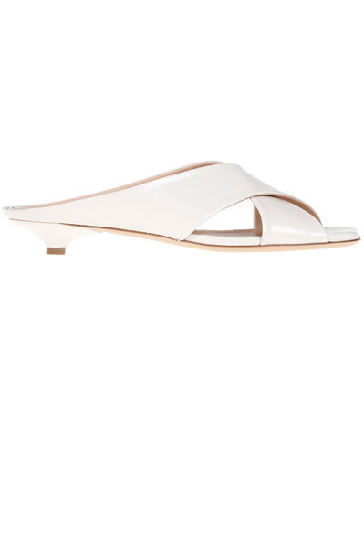  Guglielmo Rotta Brushed Leather Mules 
