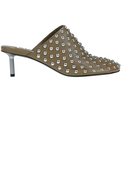  Jil Sander Studded Leather Mules 