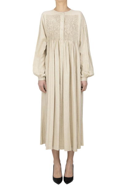  Laurence Bras Linen Blend Long Dress 