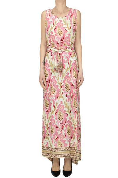  Maliparmi Printed Viscose Long Dress 