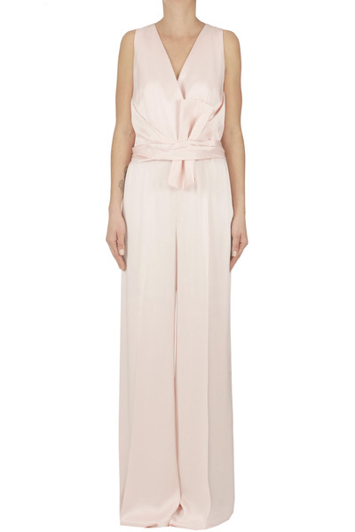  Max Mara Studio Pomez Envers Satin Jumpsuit 