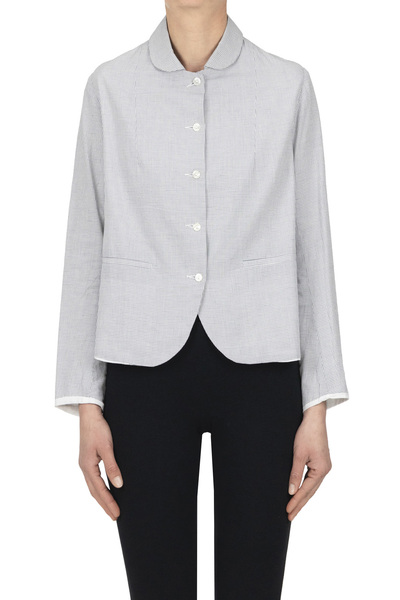  Minina Mini Checked Print Shirt Jacket 
