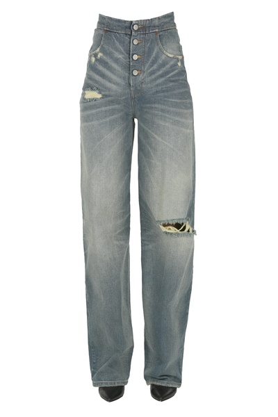  Mm6 By Maison Margiela Destroyed Jeans 