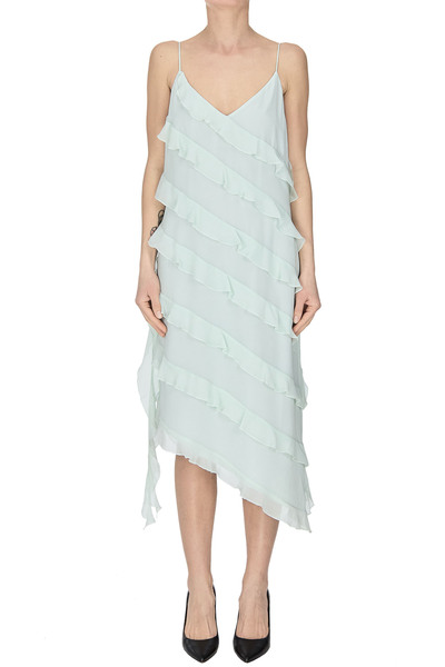  Nenette Ruched Chiffon Dress 