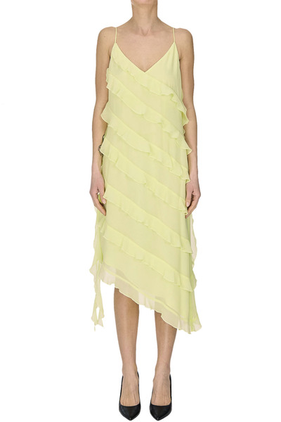  Nenette Ruched Chiffon Dress 