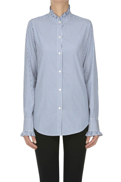  Nili Lotan Lydia Striped Shirt 