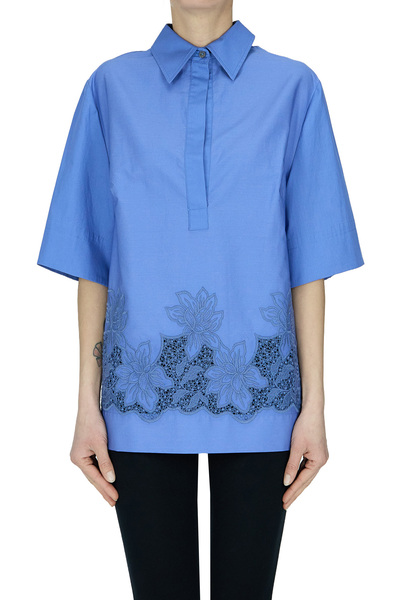  P.a.r.o.s.h. Flower Embroidery Blouse 