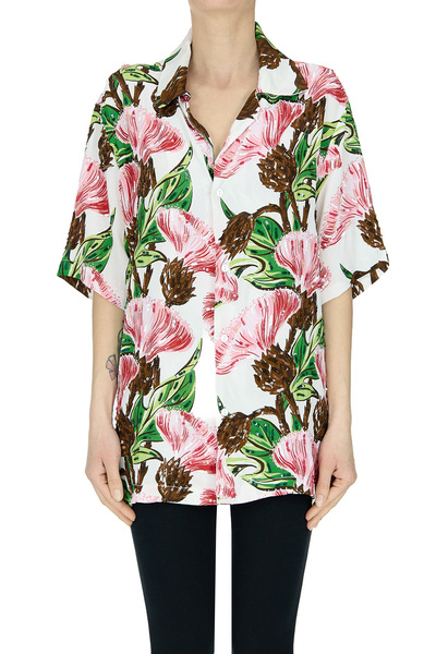  P.a.r.o.s.h. Flower Print Crepè 