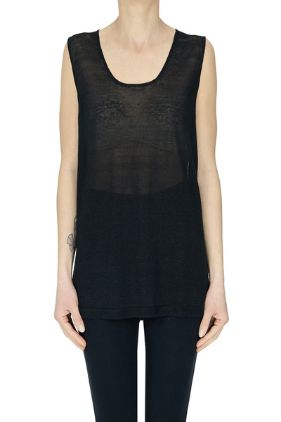  P.a.r.o.s.h. Linen And Viscose Tank Top 
