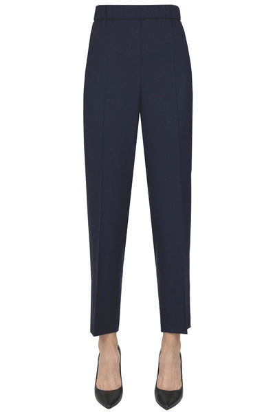  Peserico Embellished Side Bands Trousers 