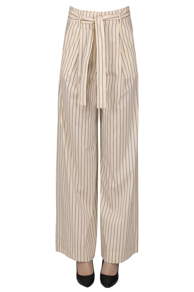  Roberto Collina Striped Lightweight Trousers 