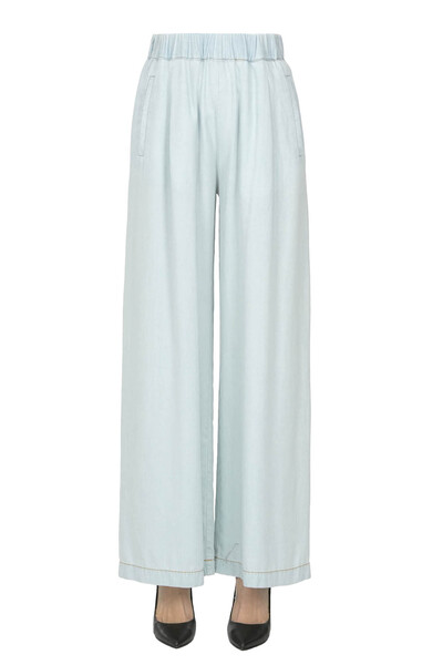  Semicouture Wide Leg Lyocell Trousers 